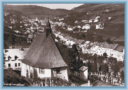 J�chymov a kostel - d��ve