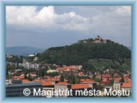 Most - Pohled na hrad Hn�v�n