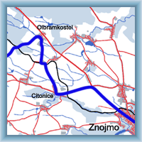 Cyklotrasy - Znojmo - Moravské Budějovice