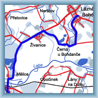 Cyklotrasy - Lázně Bohdaneč - Valy - Bezděkov - Lukavec