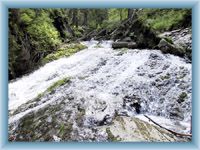Pohled na vodopády Bílé Opavy