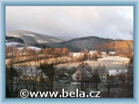 Bělá pod Pradědem v zimě