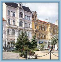 Benešovo náměstí v Teplicích