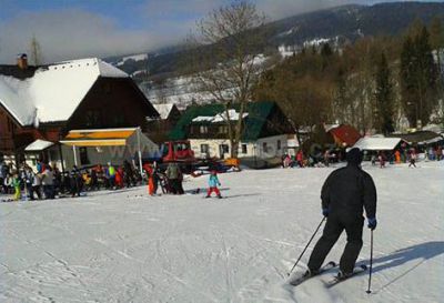 Chata u ski-areálu Modrá Hvězda