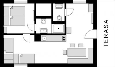 Čertova chata - apartmán Čerťák