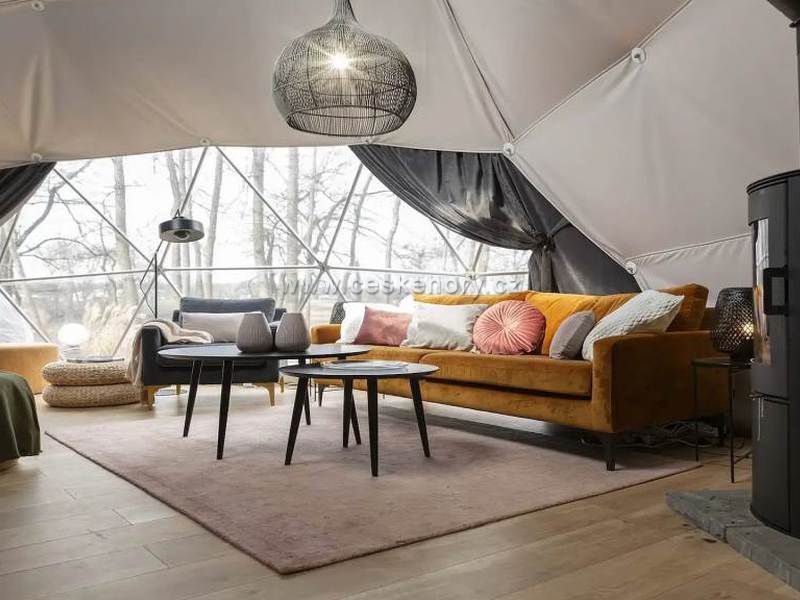 Glamping Jedlová s venkovním wellness