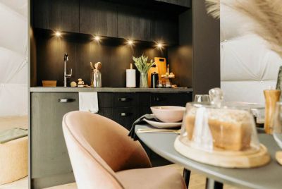 Glamping Jedlová s venkovním wellness