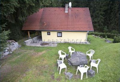 Chata Lipno s vytápěným koupacím sudem