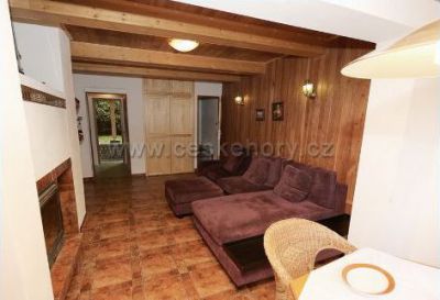 Chata Lipno s vytápěným koupacím sudem