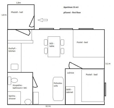 Apartmány Pod hrází