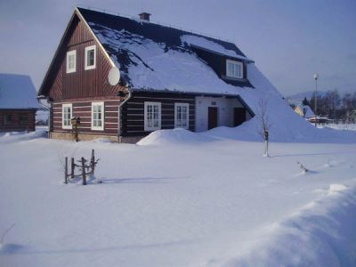 Roubená chalupa v Krkonoších