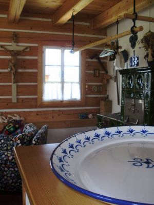 Roubená chalupa v Krkonoších