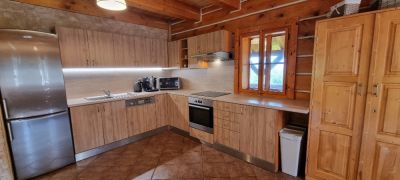 Horská roubenka s bazénem a saunou