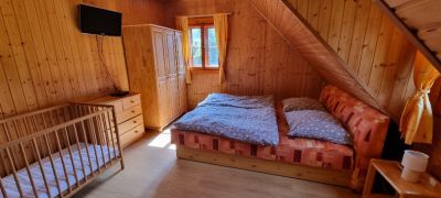 Horská roubenka s bazénem a saunou