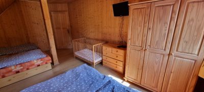 Horská roubenka s bazénem a saunou