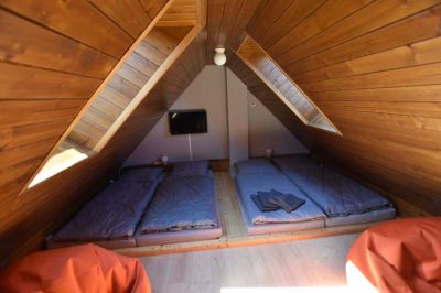 Chalupa u kvetoucího pařezu