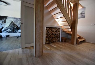 Chalupa u kvetoucího pařezu