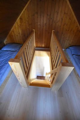 Chalupa u kvetoucího pařezu