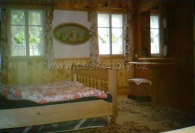 Část roubené chalupy Harrachov