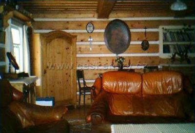 Část roubené chalupy Harrachov