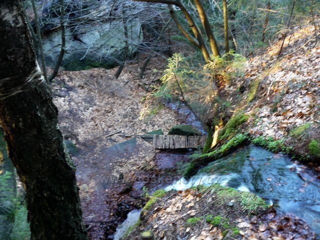 Luční potok-umělý vodopád