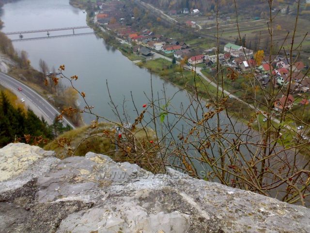 pohled z hradu Strečno