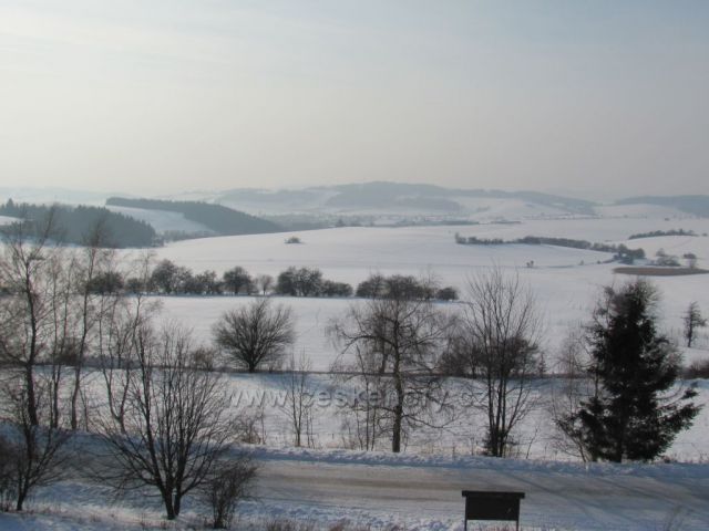 Zelenkův kopec u obce Ústup,výhled