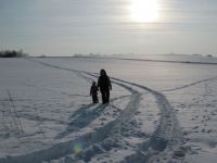 Zelenkův kopec u obce Ústup,Zimní procházka.