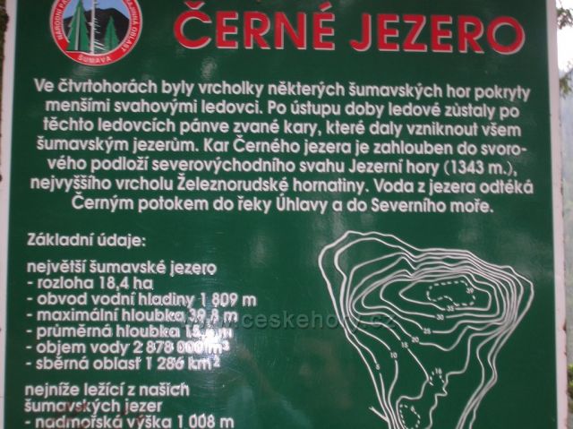 Černé jezero na Šumavě - to byl príma výšlap.