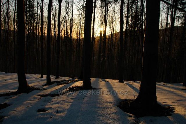 Západ Slunce od Křížného