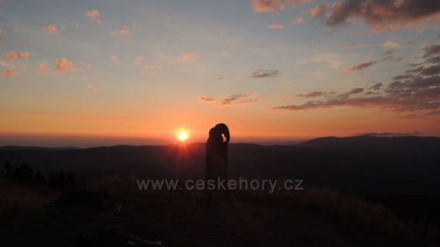 Východ slunce na Králickém Sněžníku