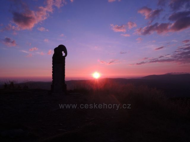 Východ slunce na Králickém Sněžníku
