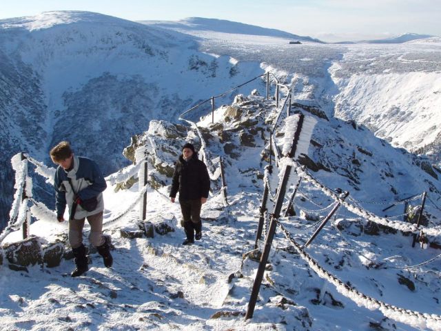 Krkonoše,výstup na Sněžku 