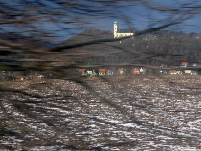 Drahanská vrchovina z autobusu - linka Olomouc-Brno