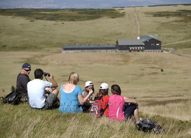 Toulky po Krkonoších, odpočinek nad Luční boudou
