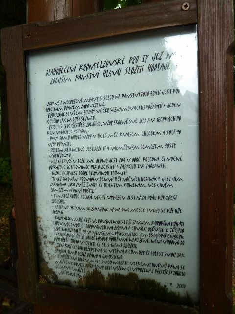 Kronfelzov - Kronfelzovské blahořečení