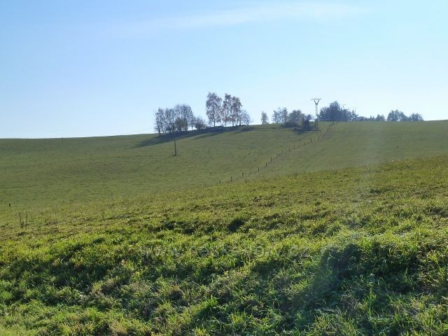 Habartice - pastviny na náhorní plošině nad obcí