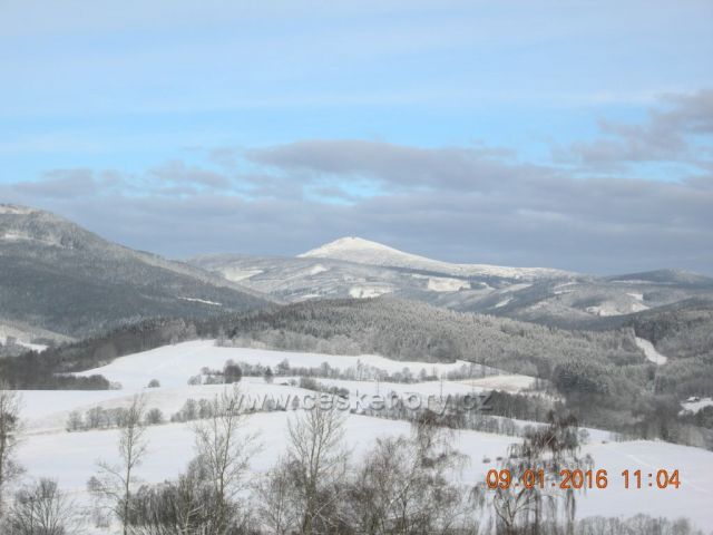 Pohled na východní Krkonoše