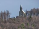 Žulová - novogotický kostel Panny Marie Bolestné na Boží hoře nad městem