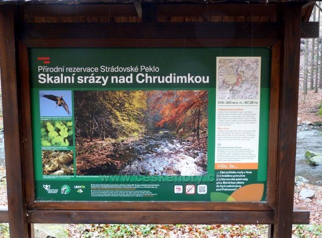 Informační tabule PR  Strádovské peklo