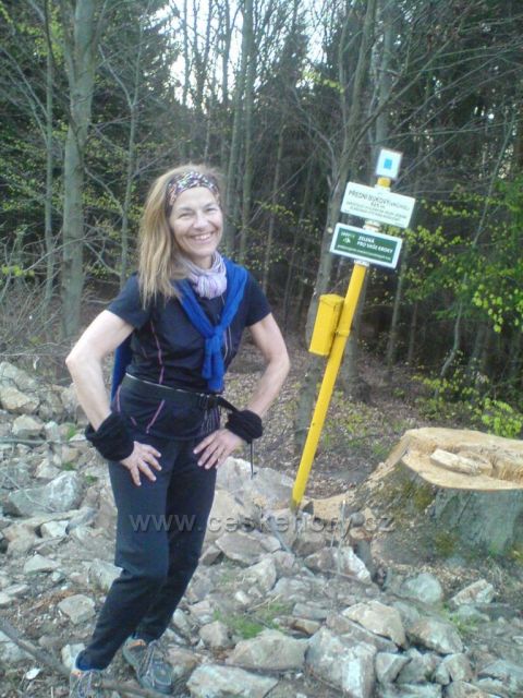 vrchol Přední Bukový, kde se připravuje stavba rozhledny