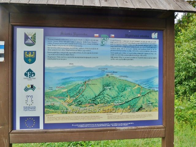 Velká Čantoryje - polský panel Rytířské stezky