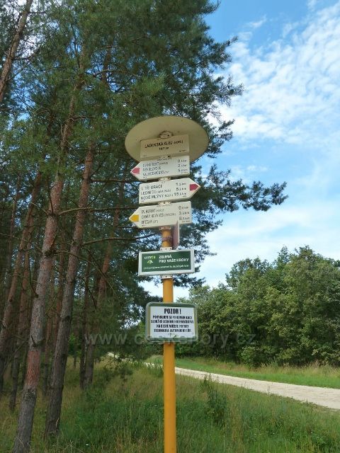 Lednice - turistický rozcestník Ladenská alej
