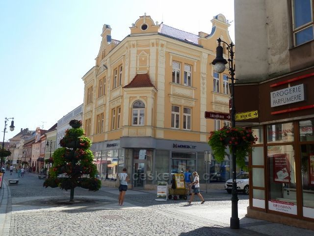 Louny - pěší zona v Pražské ulici