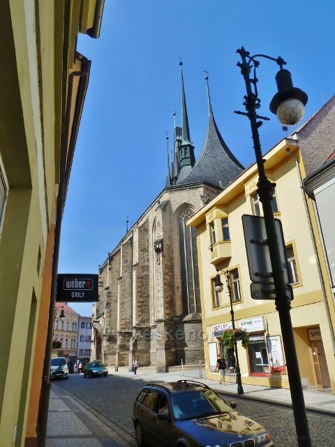 Louny - kostel sv.Mikuláše v ulici Beneše z Loun