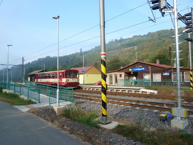 Lanšperk - zrekonstruované nádraží ČD