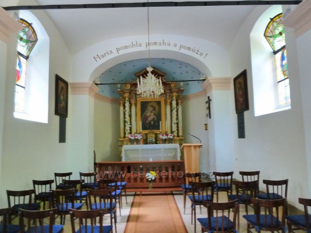 Dolní Dobrouč - interiér Horákovo kaple