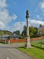 Těchonín -  zrestaurovaná socha sv.Antonína z roku 1813