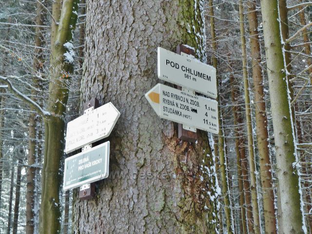 Turistický rozcestník "Pod Chlumem"