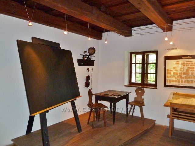 Hodslavice - interiér památníku Františka Palackého